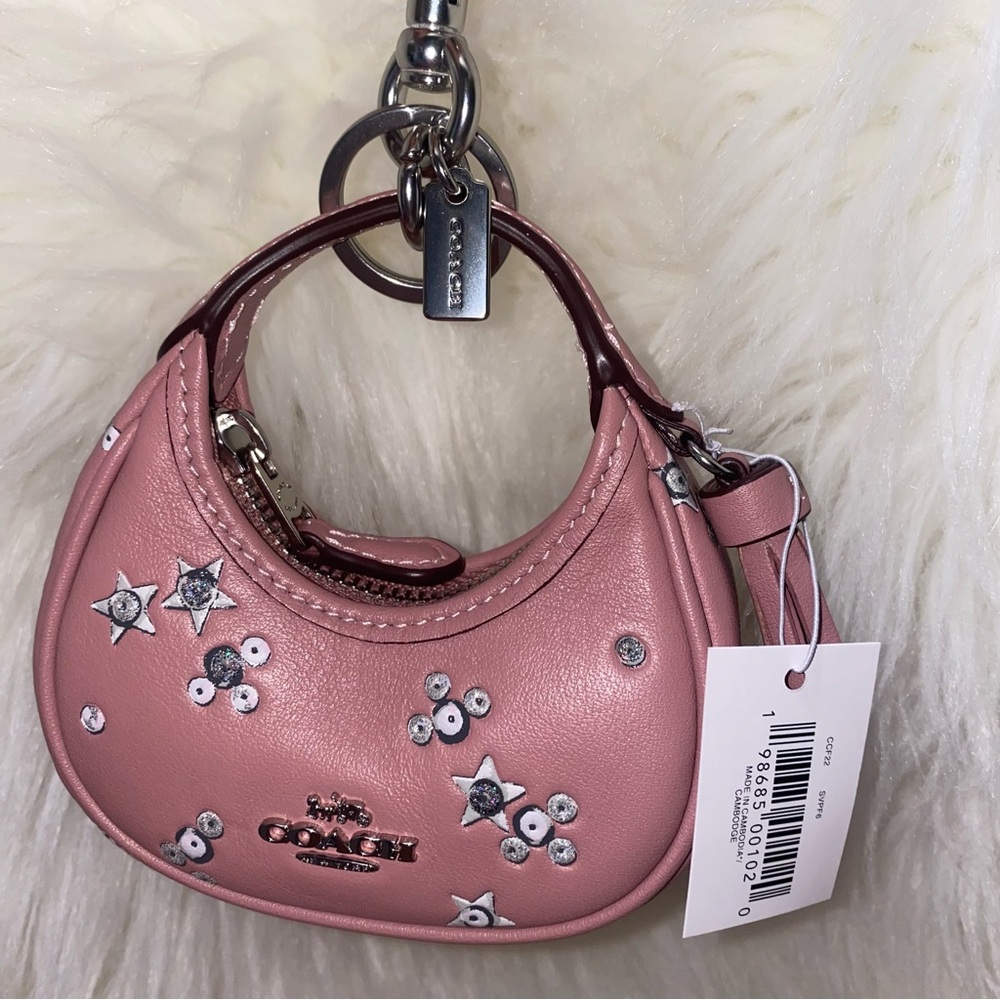 Coach leather charm New